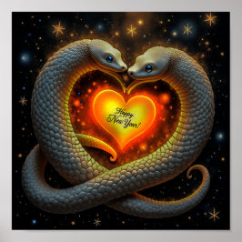 大蛇の新年の幸福と愛 ポスター