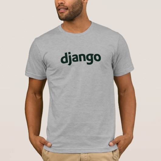 大蛇のdjango -ファンキーなプログラマー tシャツ (正面)