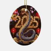 大蛇中国のの年 セラミックオーナメント (右)