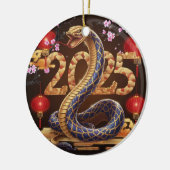 大蛇中国のの年 セラミックオーナメント (左)