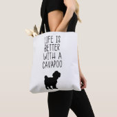 大蛇腹は命が惜しい トートバッグ (クローズアップ)