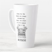 大衆のための本STINK引用文byニーチェ カフェラテマグ (左アングル)