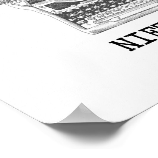 大衆のための本STINK引用文byニーチェ ポスター (角)