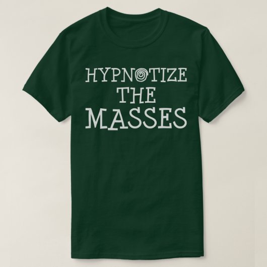 大衆の催眠を催眠する Tシャツ (デザイン正面)
