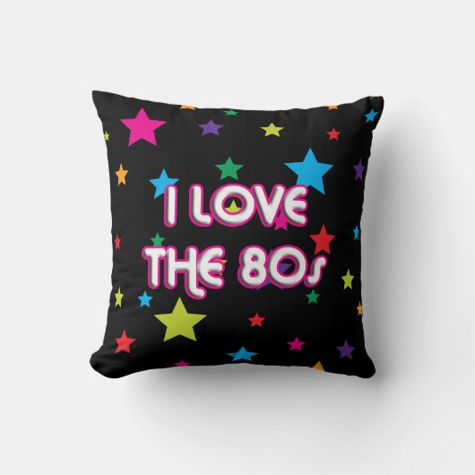 大衆文化のレトロI愛80年代 クッション (正面)