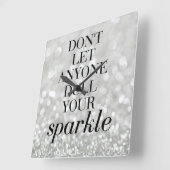 大装飾壁時計輝き引用文 スクエア壁時計 (傾斜)