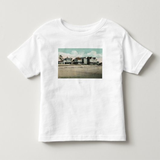 大西洋およびAbbottのホテルの外観 トドラーTシャツ (正面)