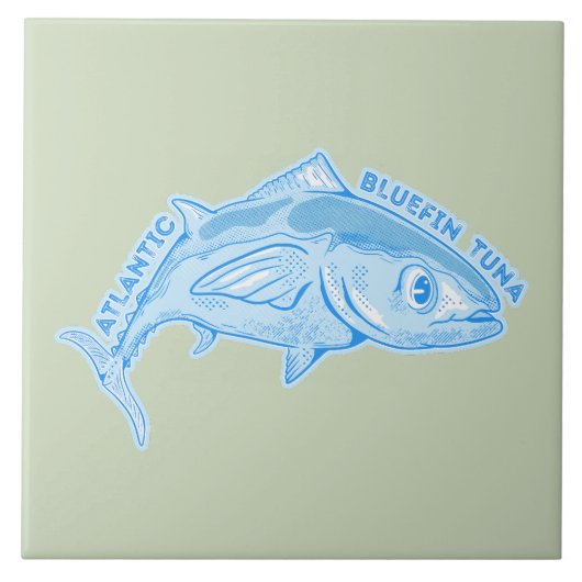 大西洋くろまぐろ タイル (正面)