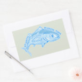 大西洋くろまぐろ 長方形シール (封筒)