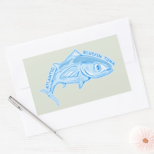 大西洋くろまぐろ 長方形シール (封筒)