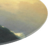 大西洋で嵐に巻き込まれた船海 カッティングボード (角)