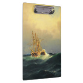 大西洋で嵐に巻き込まれた船海 クリップボード (右)