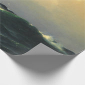 大西洋で嵐に巻き込まれた船海 ラッピングペーパー (角)