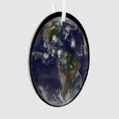 大西洋で熱帯嵐を示す全地球 オーナメント (正面)