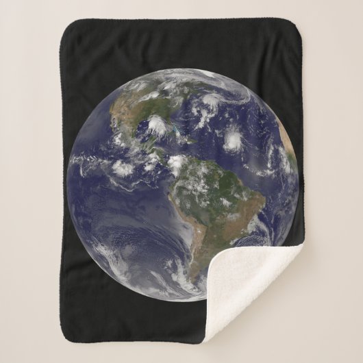 大西洋で熱帯嵐を示す全地球 シェルパブランケット (正面)