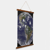 大西洋で熱帯嵐を示す全地球 吊り下げ型タペストリー (傾斜あり)