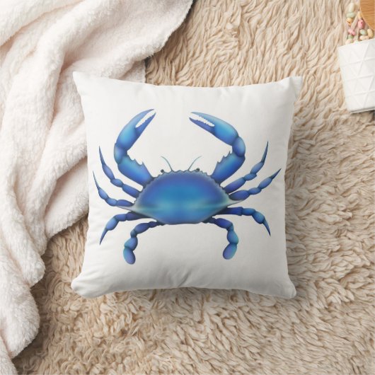 大西洋のチェサピークの青カニの枕 クッション (ブランケット)