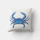 大西洋のチェサピークの青カニの枕 クッション (裏面)