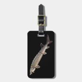 大西洋のチョウザメの荷物のラベル ラゲッジタグ (正面縦)