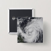 大西洋のハリケーンウィルマカリブのと 缶バッジ (正面&裏面)