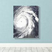 大西洋のハリケーン海 キャンバスプリント (インサイチュ (ウッドフロア))