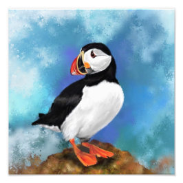 大西洋のパフィンの鳥の写真プリント- 絵画's フォトプリント