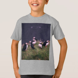 大西洋のパフィンTシャツ Tシャツ