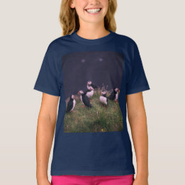 大西洋のパフィンTシャツ Tシャツ