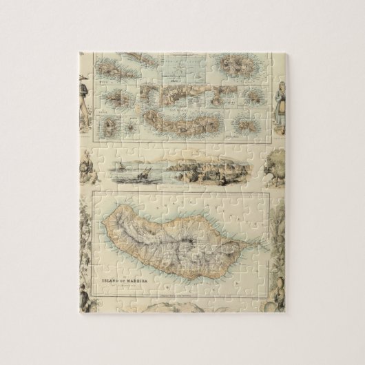 大西洋のポルトガル海 ジグソーパズル (縦)