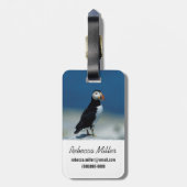 大西洋のポートレート ラゲッジタグ (裏面縦)