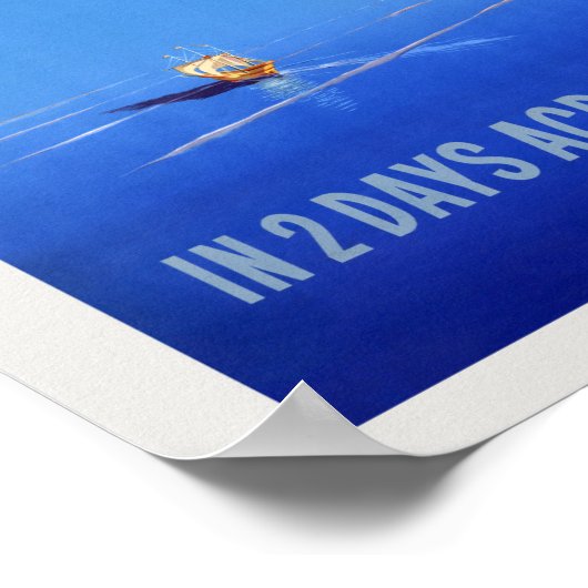 大西洋のヴィンテージの日を挟んで2人の間で ポスター (角)