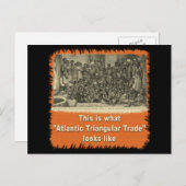 大西洋の三角貿易の様子 ポストカード (正面/裏面)