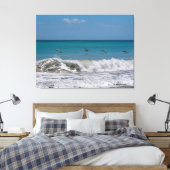 大西洋の上のペリカン海 キャンバスプリント (インサイチュ (寝室))