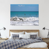 大西洋の上のペリカン海 キャンバスプリント (インサイチュ (寝室))