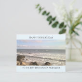 大西洋の写真 海好きな人へ 青 ポストカード (スタンド正面)