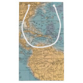 大西洋の地図 スモールペーパーバッグ (裏面)