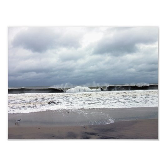 大西洋の嵐の海海 フォトプリント            (正面)