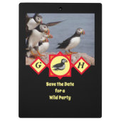 大西洋の水泳漫画のモノグラム写真 クリップボード (裏面)