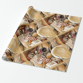 大西洋の海の貝 ラッピングペーパー