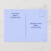 大西洋の海波の写真クリスマス シーズンポストカード (裏面)