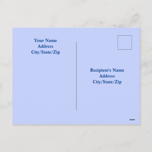 大西洋の海波の写真クリスマス シーズンポストカード (裏面)