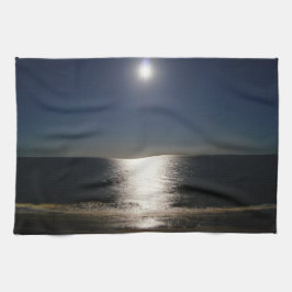 大西洋の満月 キッチンタオル