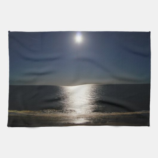 大西洋の満月 キッチンタオル (横)