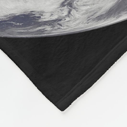 大西洋の熱帯性嵐のある完全な地球 フリースブランケット (角)