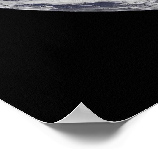 大西洋の熱帯性嵐のある完全な地球 ポスター (角)