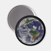 大西洋の熱帯性嵐のある完全な地球 マグネット (正面/裏面)