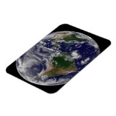 大西洋の熱帯性嵐のある完全な地球 マグネット (左側)