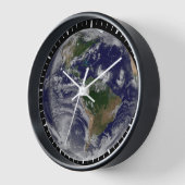 大西洋の熱帯性嵐のある完全な地球 壁時計 (傾斜)