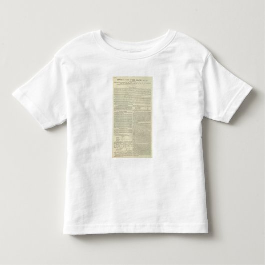 大西洋の物理的な図表 トドラーTシャツ (正面)