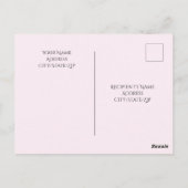 大西洋の美しい写真がプリントされたママと海好きのためのピンクのポストカード ポストカード (裏面)